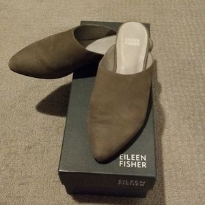 Eileen Fisher Nubuck Mules